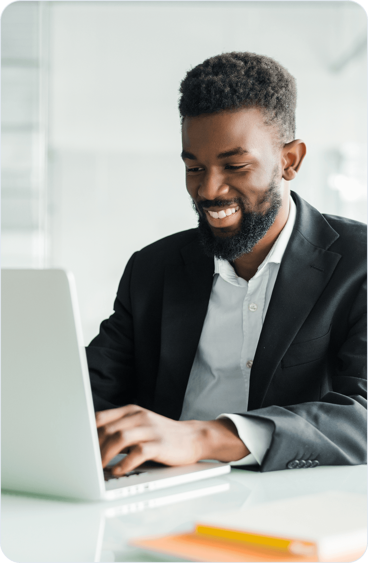Finance professional reviewing payouts on a laptop