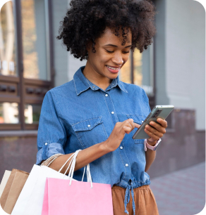 Woman shopping